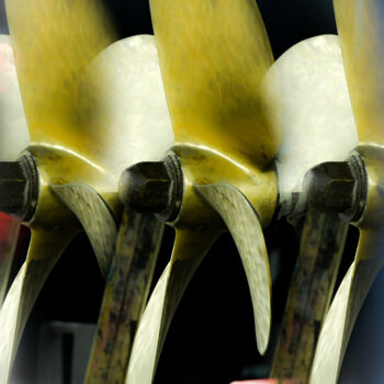 Fotografía titulada "Hélices de Bronze n…" por Chryslene Caillaud, Obra de arte original, Fotografía manipulada Montado en A…