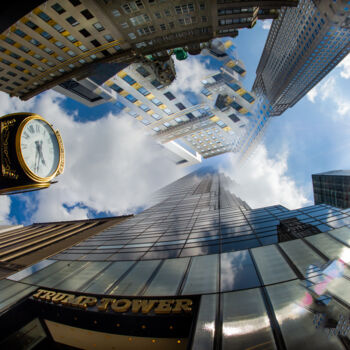 摄影 标题为“towers NYC” 由Chryslene Caillaud, 原创艺术品, 操纵摄影 安装在铝上