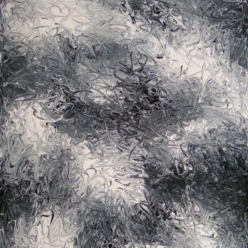 Pittura intitolato "noir et blanc" da Chrystel Mialet, Opera d'arte originale