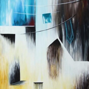 Painting titled "ruelle" by Chrystel Mialet, Original Artwork