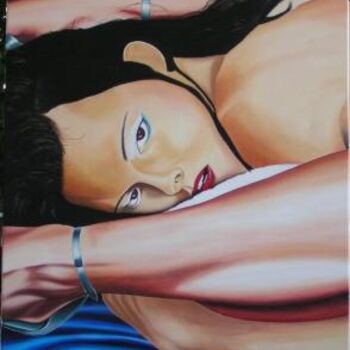 Peinture intitulée "sensualité" par Chrystel Mialet, Œuvre d'art originale