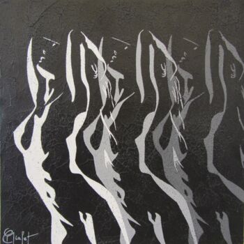 Painting titled "Reflets" by Chrystel Mialet, Original Artwork