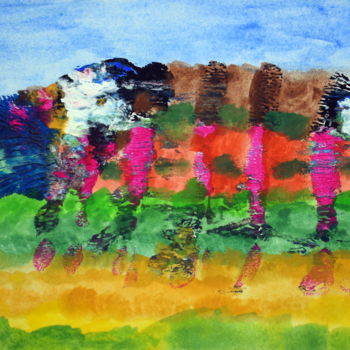 绘画 标题为“Au SUD le printemps” 由Chrystelle Ragot, 原创艺术品, 其他