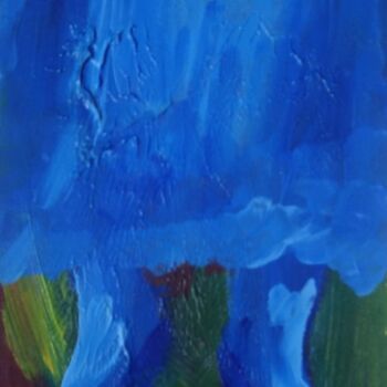Painting titled "Les pieds bleus" by Chrystelle Ragot, Original Artwork, Acrylic
