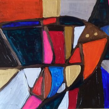 Peinture intitulée "Le toucan Arlequin" par Chrystelle Ragot, Œuvre d'art originale, Acrylique