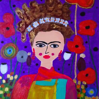 Collages titled "Clarisse" by Chrystelle Ragot, Original Artwork, Acrylic