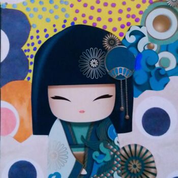 Collages titled "Yoshiko" by Chrystelle Ragot, Original Artwork, Collages