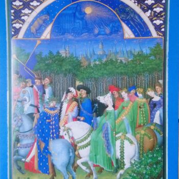 Collages intitulée "Promenade médiévale" par Chrystelle Ragot, Œuvre d'art originale, Collages