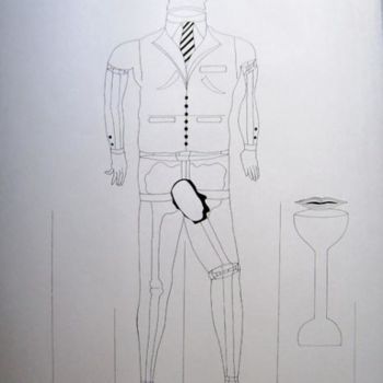 Drawing titled "Radiografia" by Chrystian Marques, Original Artwork