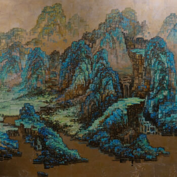 Pittura intitolato "Impressions of Natu…" da Chunlei Zhang, Opera d'arte originale, Olio