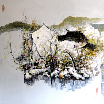 Pintura titulada "Impression-Masterpi…" por Chunlei Zhang, Obra de arte original, Acrílico
