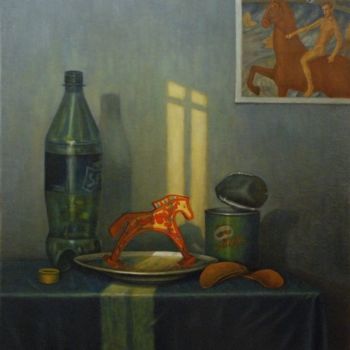 Pintura titulada "Купание красной лош…" por Aleksandr Chursin, Obra de arte original
