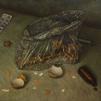 Картина под названием "Скорлупа" - Александр Чурсин, Подлинное произведение искусства