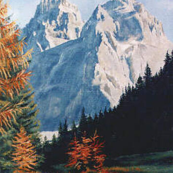 Peinture intitulée "Vicino al Cielo" par Ciaghi Tiziana, Œuvre d'art originale