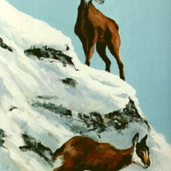 Картина под названием "snow" - Ciaghi Tiziana, Подлинное произведение искусства