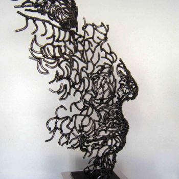 Sculpture titled "Filigrane" by Ciane.C, Original Artwork, Metals