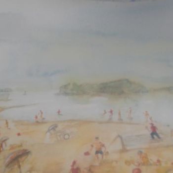 Картина под названием "Beach" - Macthreinir, Подлинное произведение искусства