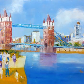 Painting titled "Londres" by Cica, Original Artwork, Oil