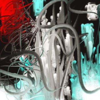 Digitale Kunst mit dem Titel "Forest Dream" von Cila, Original-Kunstwerk, Digitale Malerei
