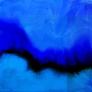 Arte digital titulada "Blue Lagoon" por Cila, Obra de arte original, Pintura Digital