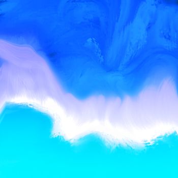 Arte digitale intitolato "Kiss of Sea and Sky" da Cila, Opera d'arte originale, Pittura digitale