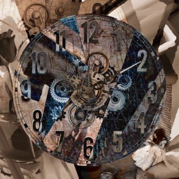 Digitale Kunst getiteld "Beyond Time - 3" door Cila, Origineel Kunstwerk, Digitaal Schilderwerk