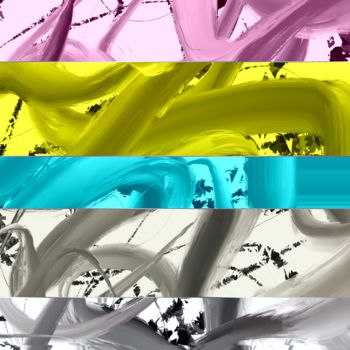 Digital Arts με τίτλο "Broken Rainbow" από Cila, Αυθεντικά έργα τέχνης, Ψηφιακή ζωγραφική