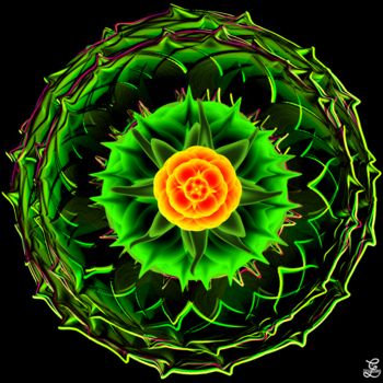 Digitale Kunst getiteld "fleur inodore" door Cilce, Origineel Kunstwerk