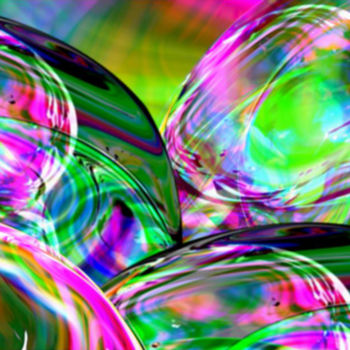 Arte digital titulada "BULLES" por Cilce, Obra de arte original, Otro