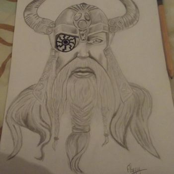 Disegno intitolato "Viking" da Floppy Dessine, Opera d'arte originale