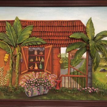 Painting titled "The Old House" by Cindy Pance, Original Artwork