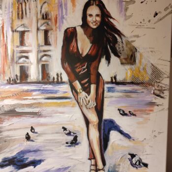 Painting titled "Je suis Chanel" by Cynthia, Original Artwork, Acrylic