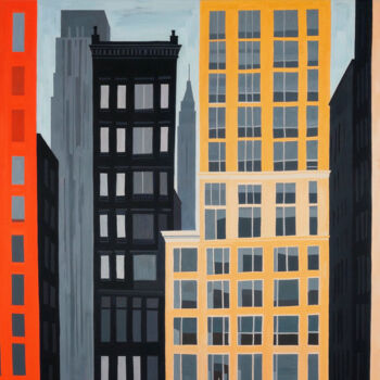 Arte digital titulada "Manhattan" por Ciro Ayala (KIR), Obra de arte original, Pintura Digital