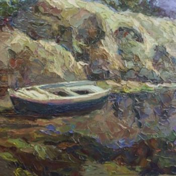 Pittura intitolato "bassa marea" da Ciro Dalessio, Opera d'arte originale, Olio