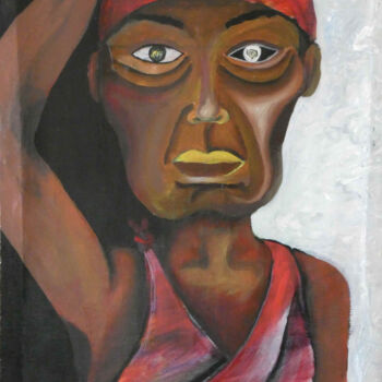 Картина под названием "Strength of a Woman" - Ciru Ivy, Подлинное произведение искусства, Акрил