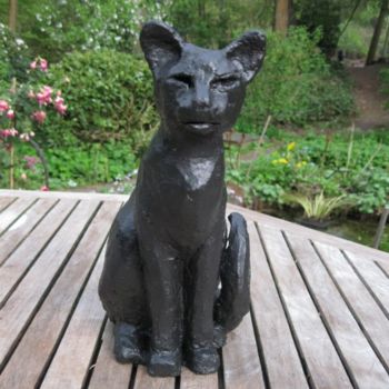 Sculpture titled "Kat" by Cissymartens, Original Artwork