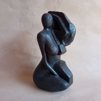 Skulptur mit dem Titel "Sensations Sculptur…" von Cister Silva, Original-Kunstwerk, Porenbeton