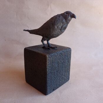 Sculpture titled "The Raven Sculpture…" by Cister Silva, Original Artwork, Clay