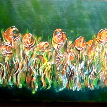 Painting titled "dans der bloemen" by Cj Arts, Original Artwork, Acrylic