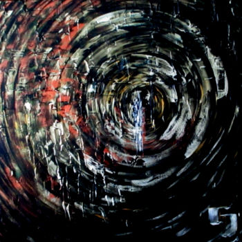Painting titled "THE END OF THE TUNN…" by Cj Arts, Original Artwork, Acrylic