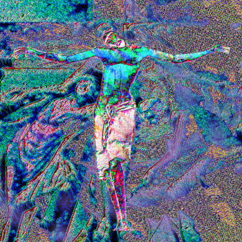 Digital Arts titled "La Croix" by Cj Perin, Original Artwork, Digital Painting