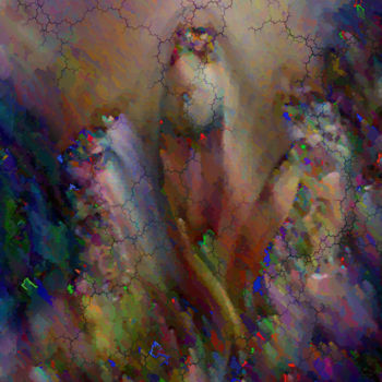 Digital Arts titled "L'apparition" by Cj Perin, Original Artwork, Digital Painting