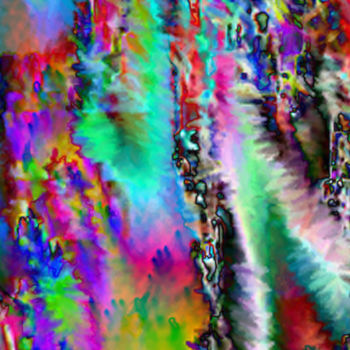 Arts numériques intitulée "couleurs baveuses" par Cj Perin, Œuvre d'art originale, Peinture numérique