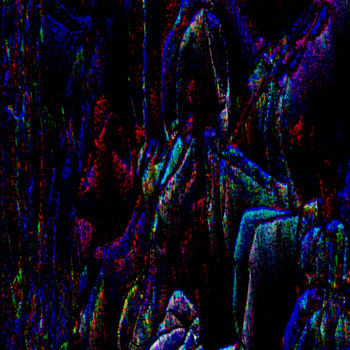 Digital Arts titled "Le lanceur dark" by Cj Perin, Original Artwork, Digital Painting