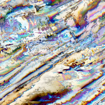 Arts numériques intitulée "Un Glacier" par Cj Perin, Œuvre d'art originale, Peinture numérique