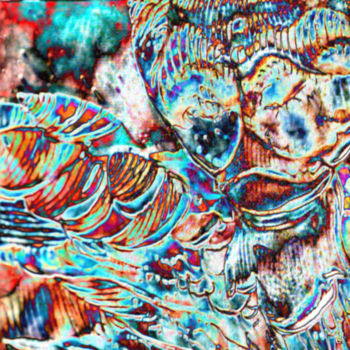 Digitale Kunst mit dem Titel "L'envol" von Cj Perin, Original-Kunstwerk, Digitale Malerei