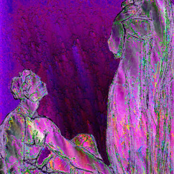 Digital Arts titled "Approche en cours" by Cj Perin, Original Artwork, Digital Painting
