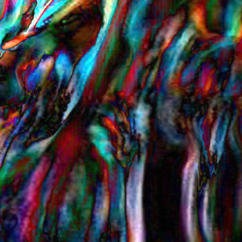 Digitale Kunst mit dem Titel "Origine" von Cj Perin, Original-Kunstwerk, Digitale Malerei