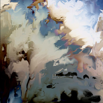 Digitale Kunst mit dem Titel "Fin d'orage" von Cj Perin, Original-Kunstwerk, Digitale Malerei