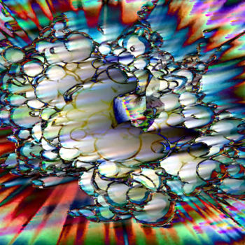 Digital Arts με τίτλο "Big-bang" από Cj Perin, Αυθεντικά έργα τέχνης, Ψηφιακή ζωγραφική